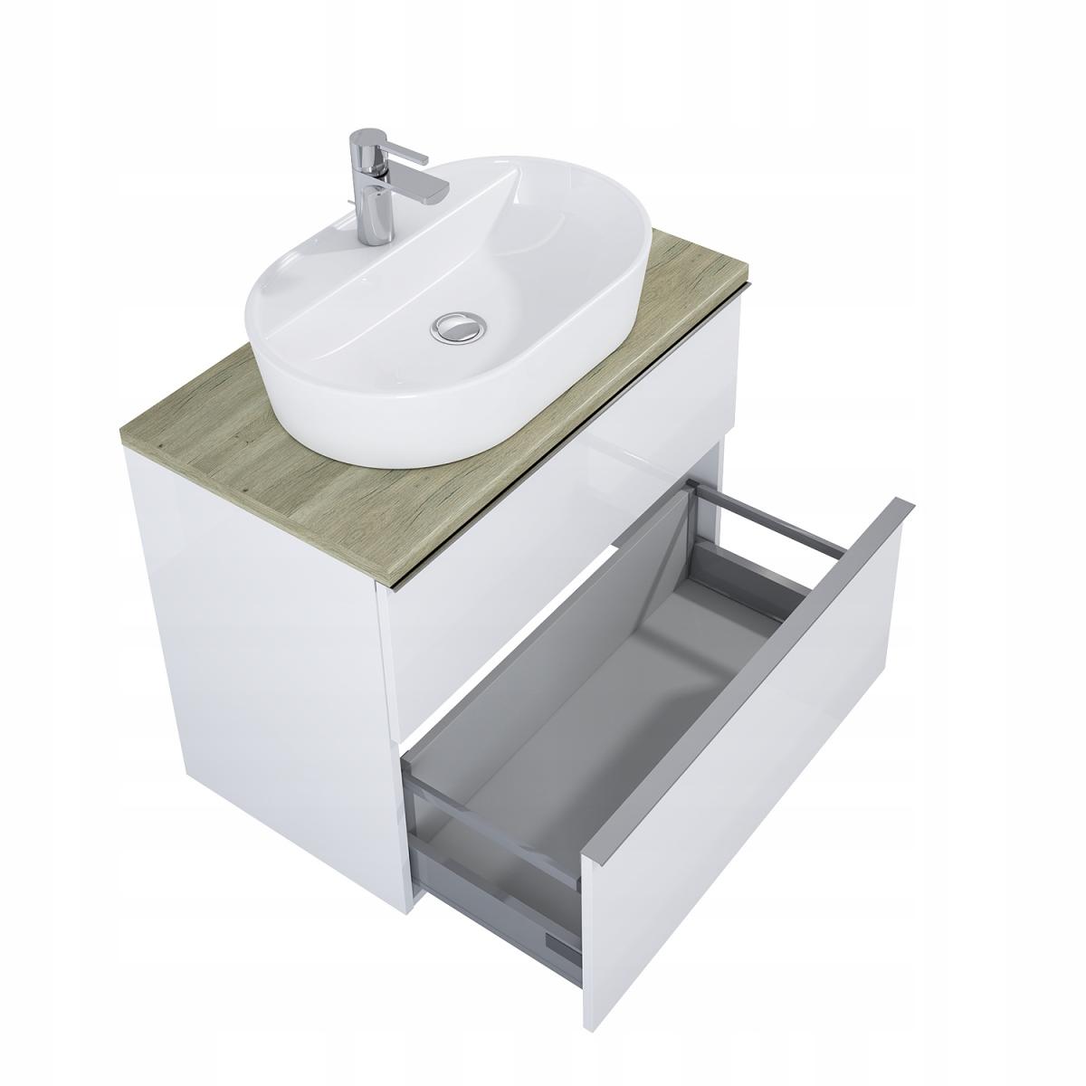 Szafka podumyw. LOOK 80x45cm Wisząca 2S White Matt ELITA