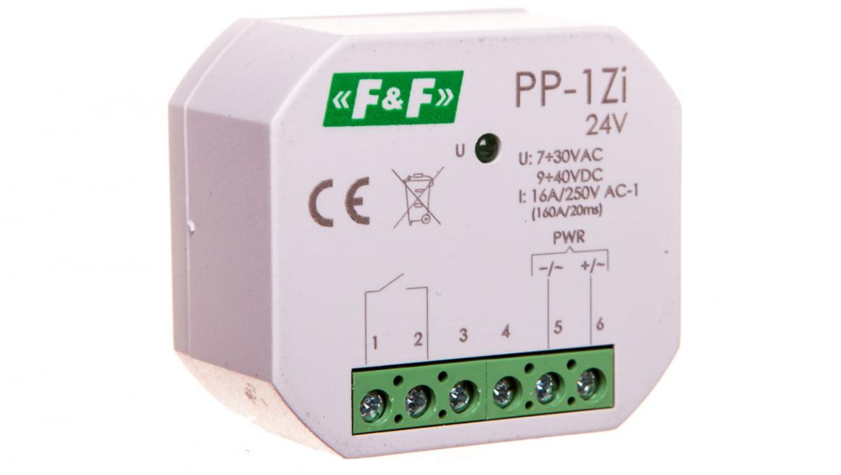 Przekaźnik elektromagnetyczny, 1Z 16A, montaż podtynkowy,U=7÷30VAC/9÷40VDC,