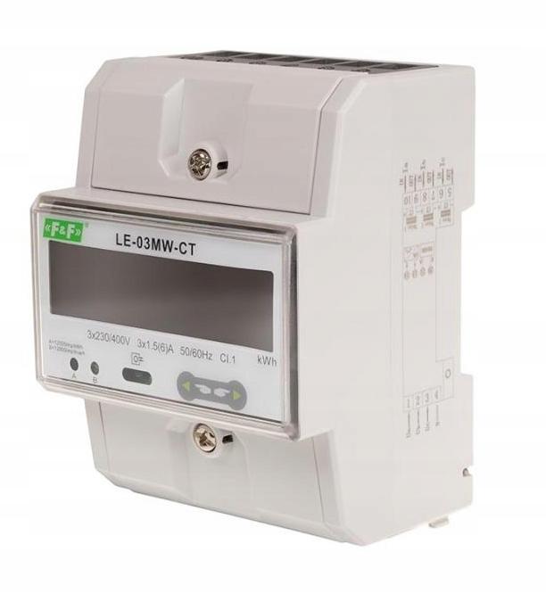 Dwutaryfowy licznik energii elektrycznej, 3-fazowy, 2-kierunkowy z modbus r