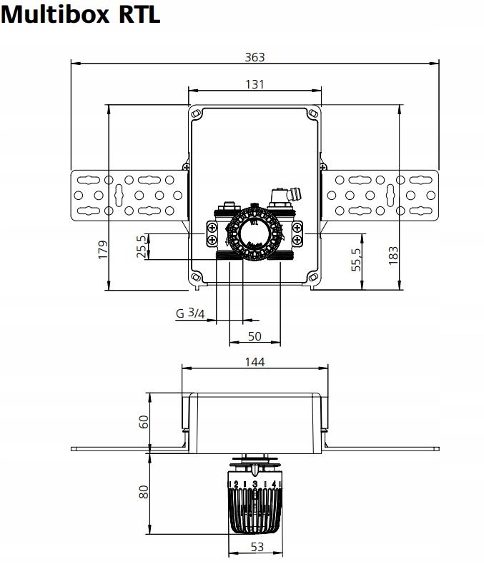 IMI HEIMEIER Multibox RTL - biały