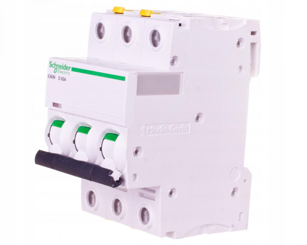 SCHNEIDER ELECTRIC Wyłącznik nadprądowy iC60N-D63-3 D 63A 3-biegunowy