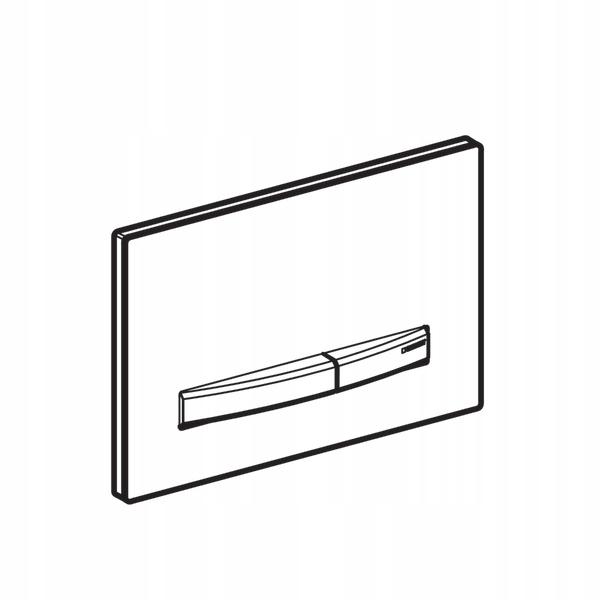 Przycisk uruchamiający GEBERIT Sigma50 przedni z mosiądzu chrom błyszczący