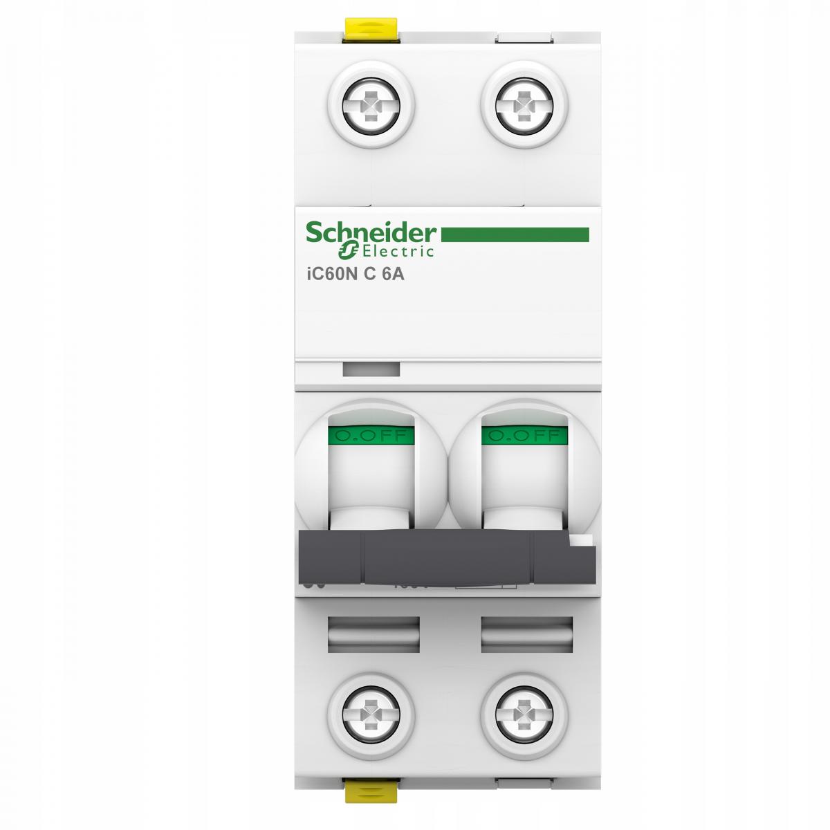 SCHNEIDER ELECTRIC Wyłącznik nadprądowy iC60N-C6-2 C 6A 2-biegunowy