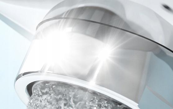 Bateria umywalkowa KLUDI PURE&SOLID XL 100 1-uchwytowa mosiężna chrom