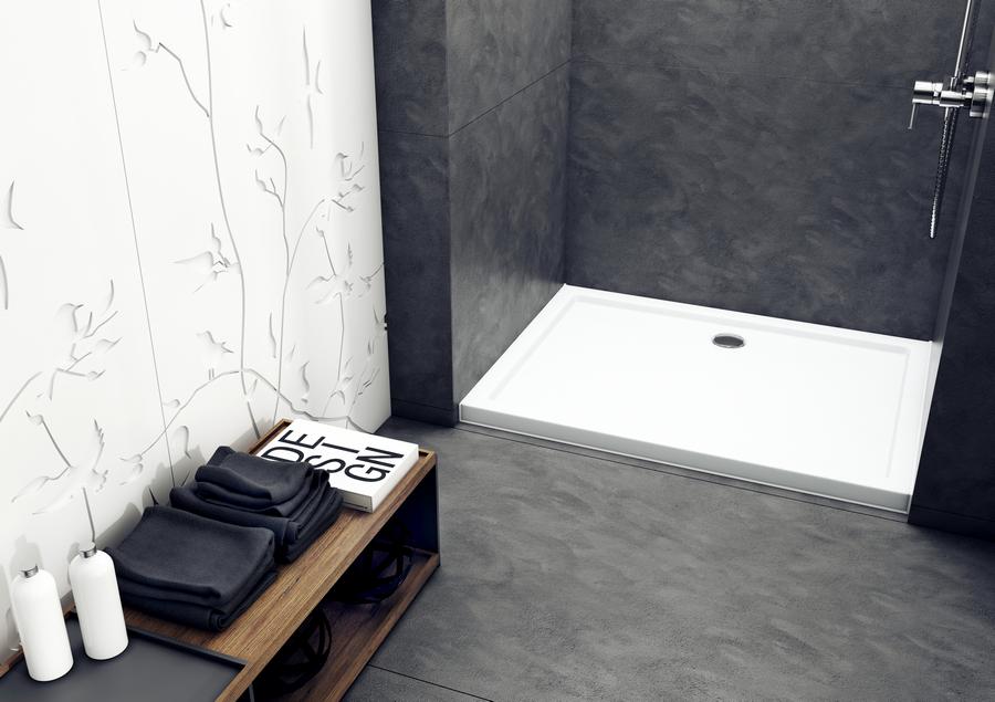 ONNLINE Brodzik akrylowy Onnline Standard Plus 80x100x5 cm prostokątny