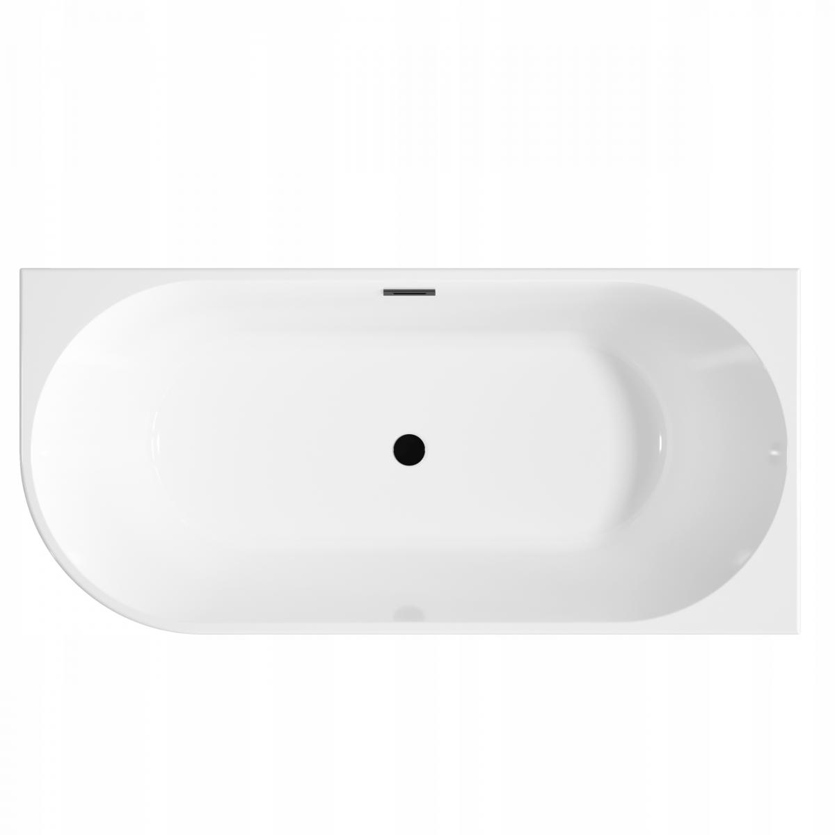 INVENA WANNA WOLNOST.PRZYŚC.RYFLOWANA 170 GLAMOUR TREND PRAWA SYF.CZAR