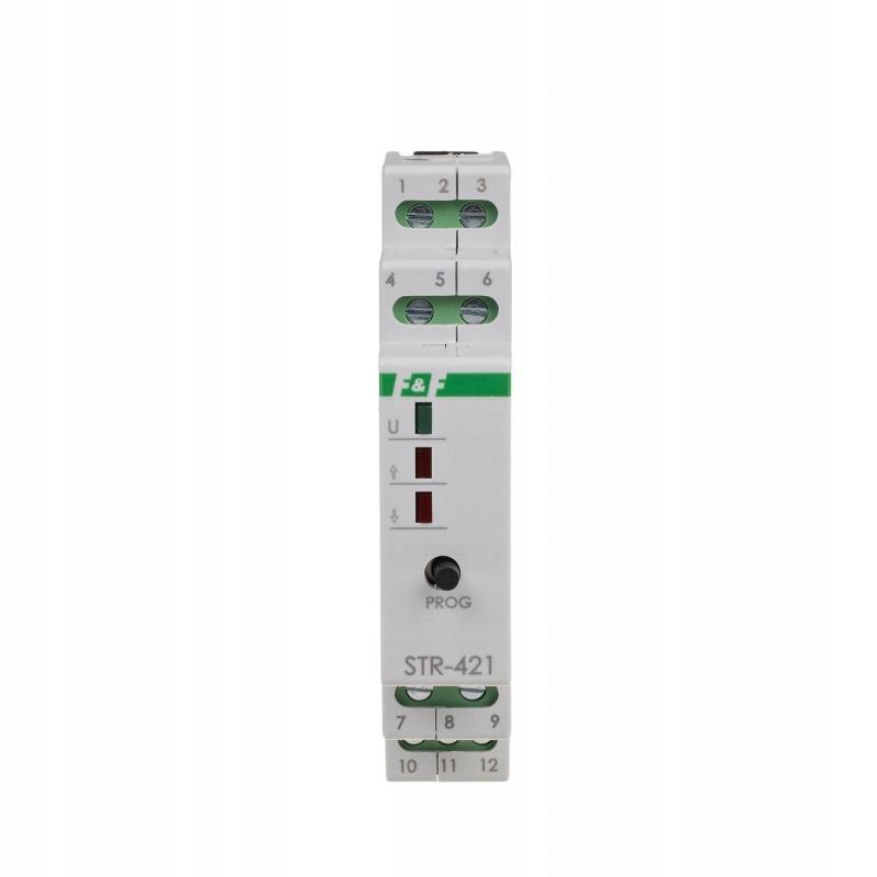 F&F Sterownik rolet STR-421 dwuprzyciskowy, Un=24V AC, 8A, 1 moduł