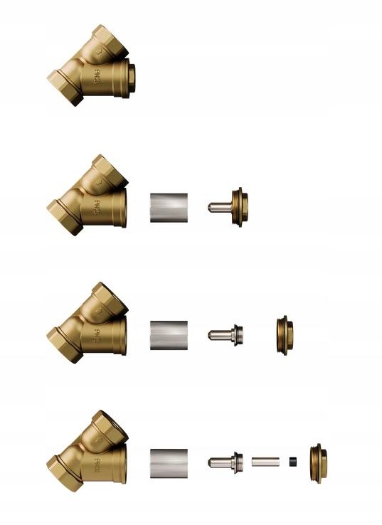 Filtr skośny do wody z wkładem magnetycznym PIZA-M DN32 śrut.