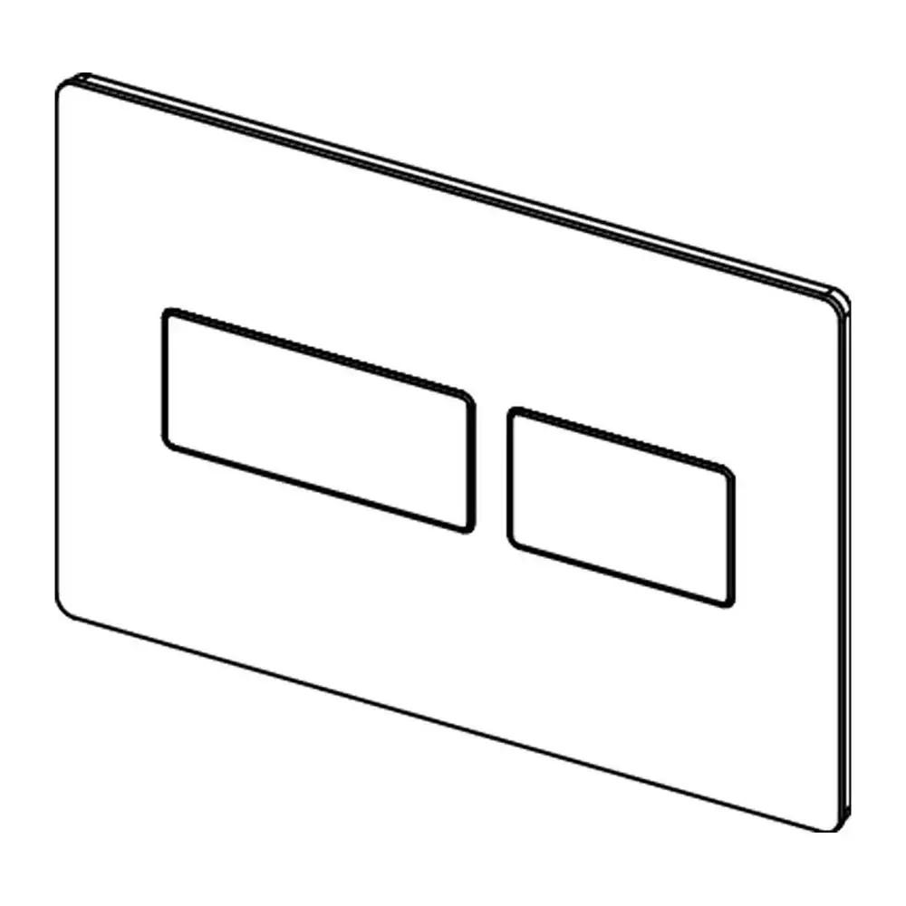 Przycisk spłukujący TECE solid podwójny do WC metal stal nierdzewna szczot