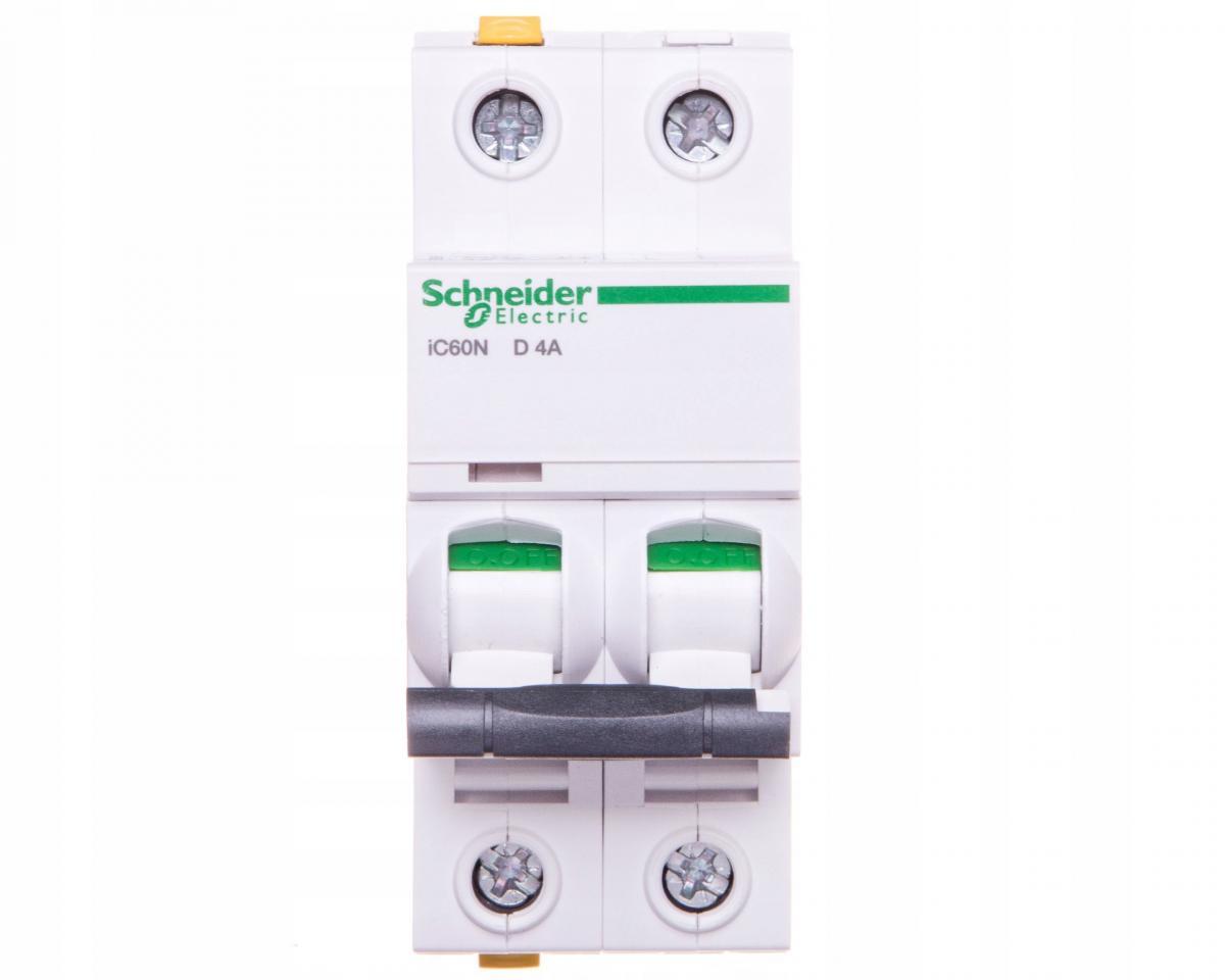 SCHNEIDER ELECTRIC Wyłącznik nadprądowy iC60N-D4-2 D 4A 2-biegunowy