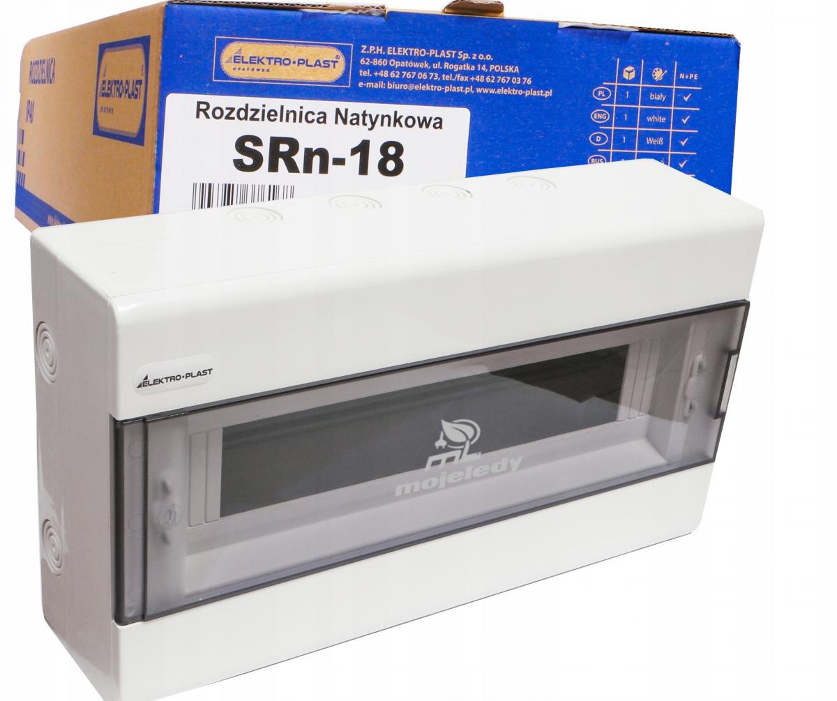 ELEKTRO-PLAST OPATÓWEK Rozdzielnica natynkowa SRn-18 (N+PE) IP40