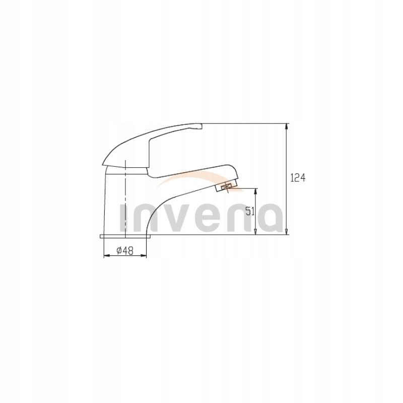 INVENA BATERIA UMYWALKOWA AVA NEW Z KORKIEM