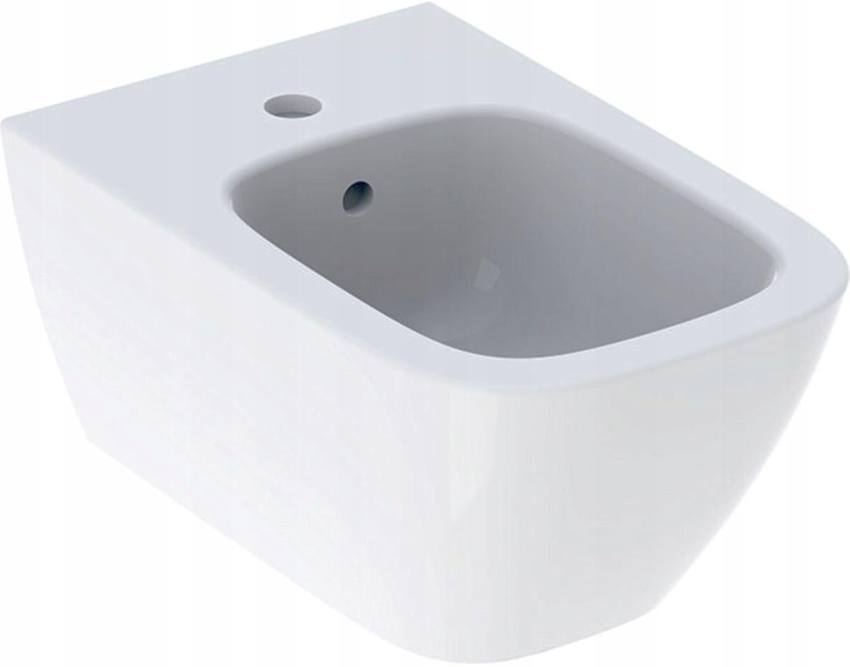 Bidet wiszący Smyle Square B35 cm, H26 cm, T54 cm, z przelewem, z otworem n