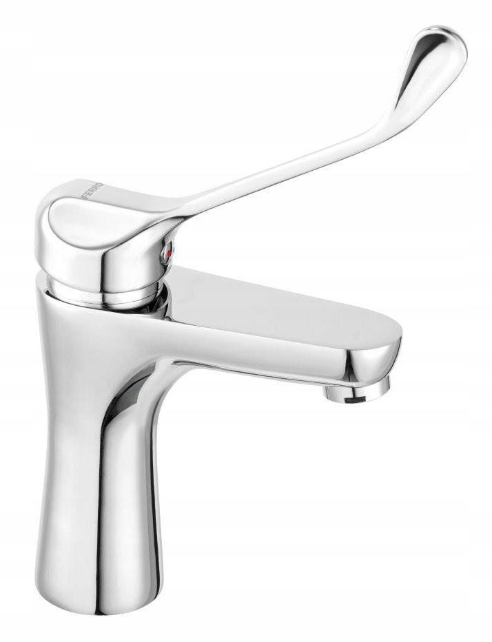 FERRO Bateria umywalkowa ALGEO MEDICO stojąca korek automatyczny chrom