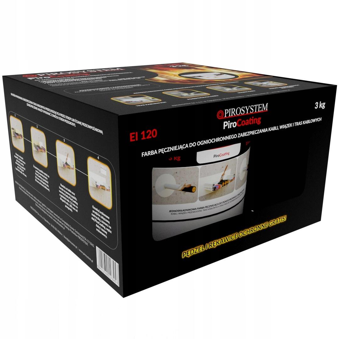 Farba ogniochronna PiroCoating, opakowanie handlowe 3kg PIROSYSTEM_ONNLINE