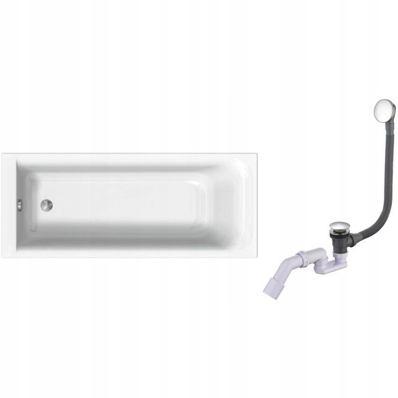 KOŁO Wanna akrylowa prostokątna GEBERIT Rekord 1600 700 mm biała