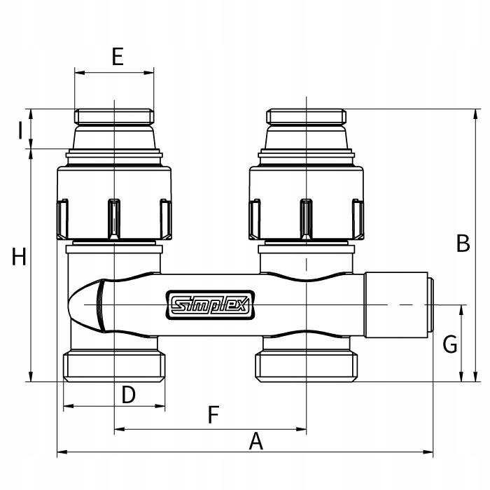 Moduł krzyżujący przepływ - Prosty Flamco 48h