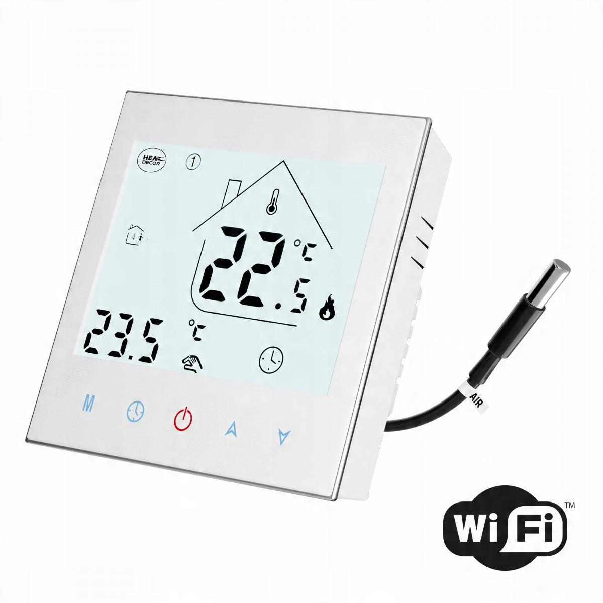 HEAT DECOR Termostat programowalny HD-T1000.W z komunikacją Wi-Fi - biały