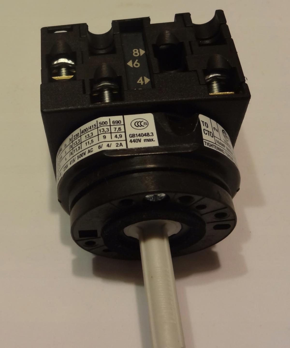EATON Łącznik krzywkowy In=20A P=6.5 kW T0-2-1/E