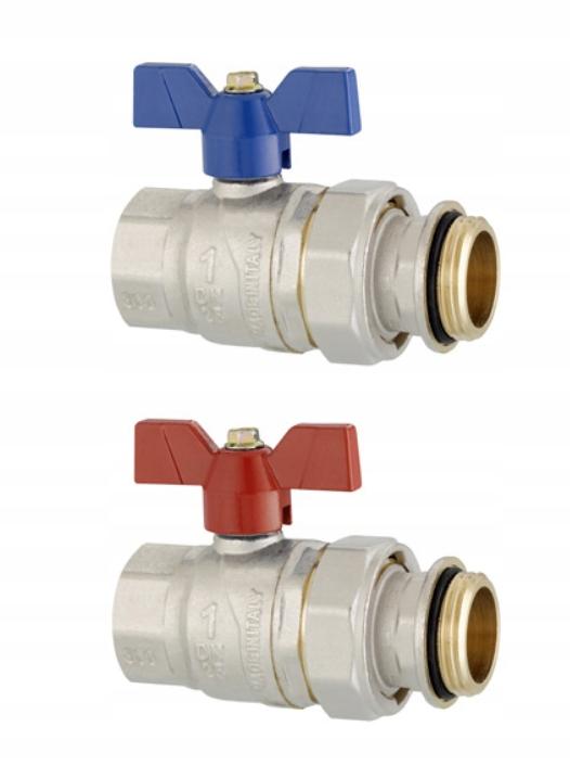 Zawory kulowe Purmo 1” do rozdzielaczy INVEST 48h