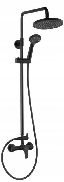 FERRO Zestaw natryskowy RITTO BLACK z baterią natryskową BTR7U, czarny