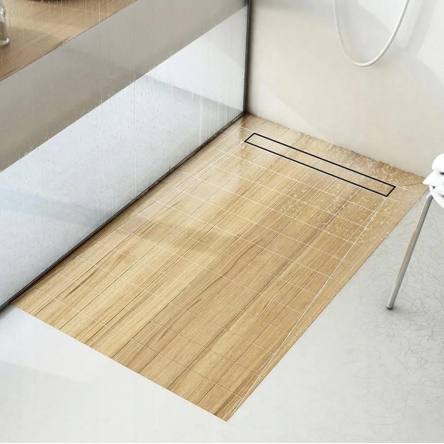 SCHEDPOL Odpływ liniowy Base-Low Black Standard Plus 80x8x7 do zab płytkami