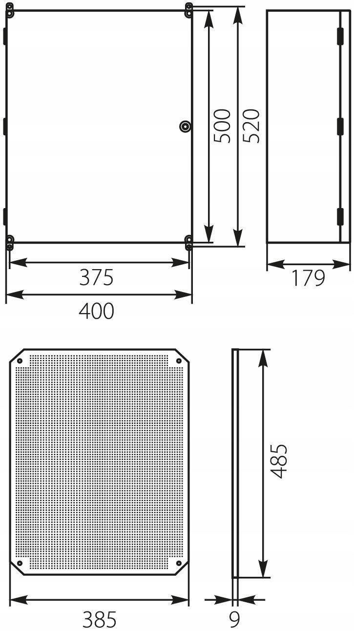 ELEKTRO-PLAST OPATÓWEK Odbudowa rozdzielni Uni-2 UNIbox IP65 500x400x179
