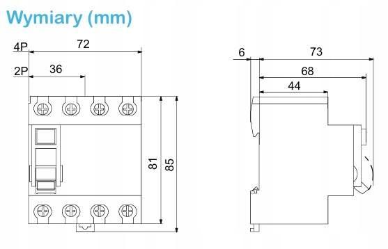 Wyłącznik różnicowoprądowy Easy9 Pro EZ9D-25-2-30-A 25A 2-biegunowy 30mA ty