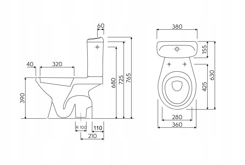 WC Geberit KOLO IDOL odpływ pionowy 19036 48h