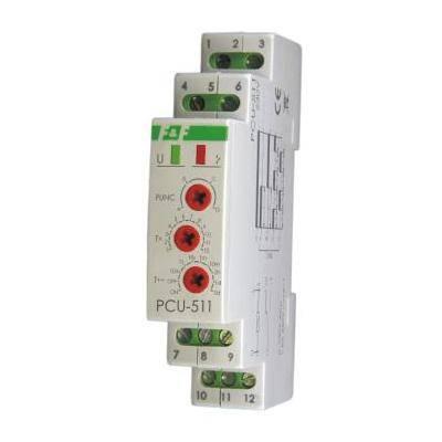 Przekaźnik czasowy PCU-511 wielofunkcyjny, styki:1P , U=230V, I=10A, 1 modu