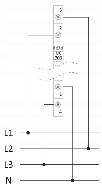F&F Lampka kontroli zasilania 3xLED zielona, slim 1/3 modułuLK-703G