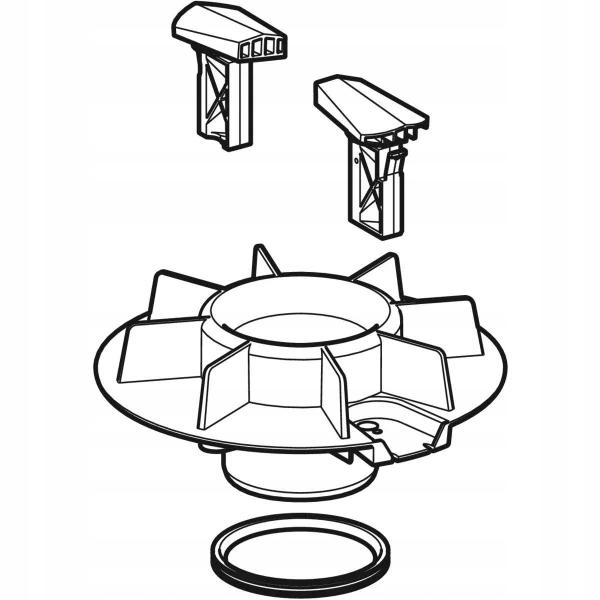 GEBERIT Element spiętrzający wpustu dachowego Geberit Pluvia d90