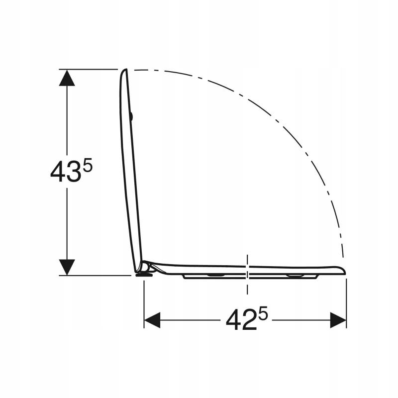 GEBERIT Deska sedesowa KOŁO SOLO Duroplast 70116000 48h