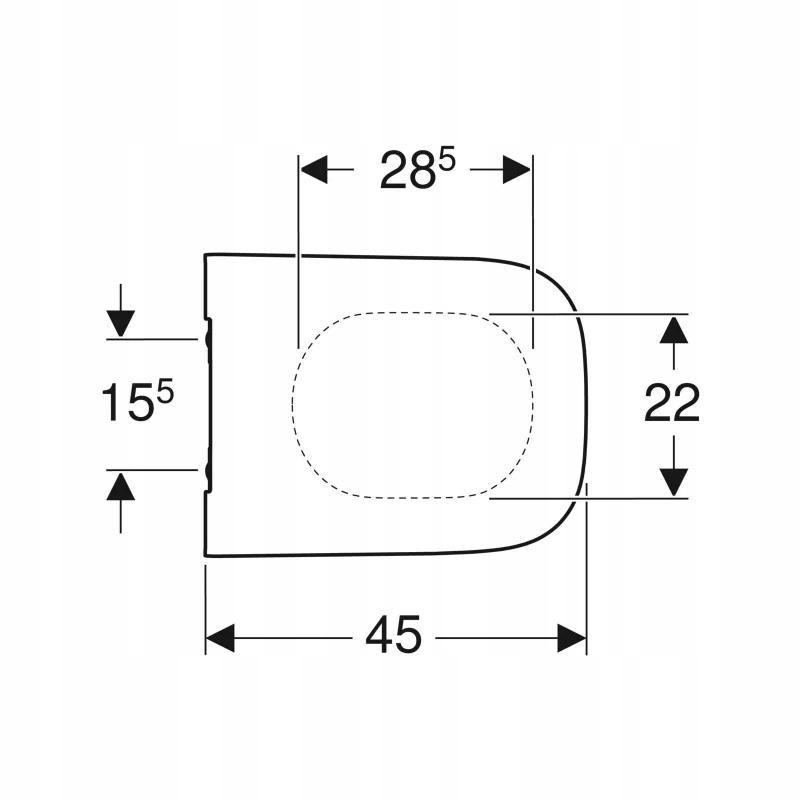 GEBERIT Deska sedesowa Smyle Square wolnoopadająca 500.237.01.1 48h