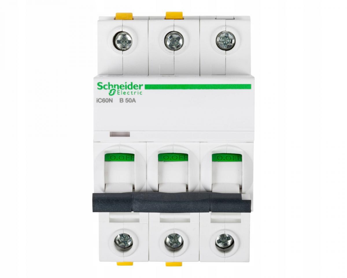 SCHNEIDER ELECTRIC Wyłącznik nadprądowy iC60N-B50-3 B 50A 3-biegunowy