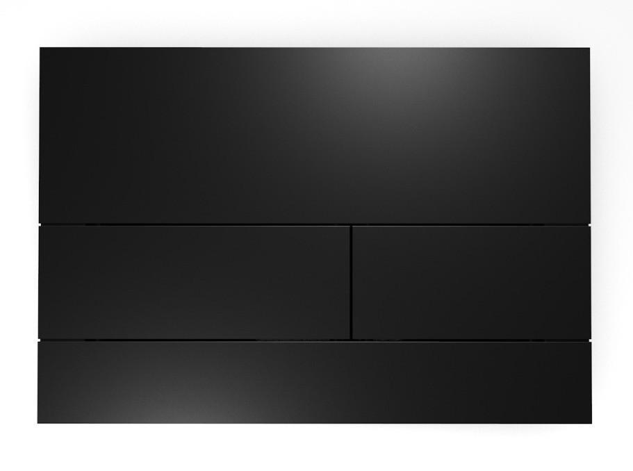 Przycisk spłukujący TECE square II podwójny do WC z metalu czarny mat