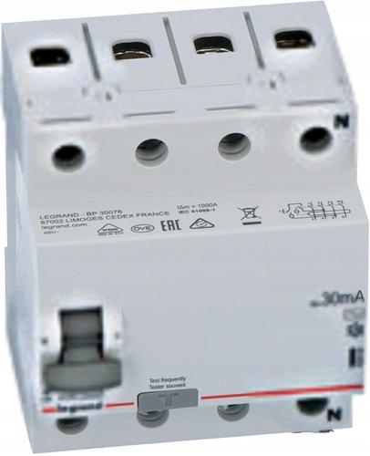 LEGRAND Wyłącznik różnicowoprądowy RX3 4P 25A 30MA TYP AC