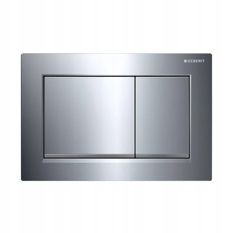 Przycisk uruchamiający GEBERIT Omega20 prostokątny przedni górny chrom