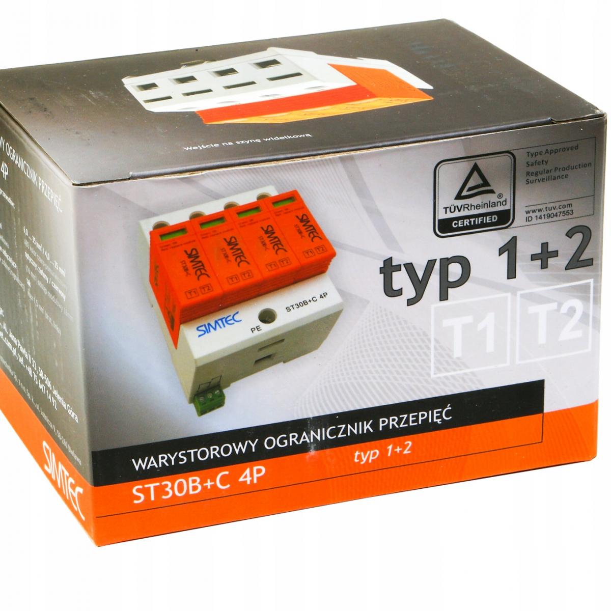 SIMET Warystorowy ogranicznik przepięć SIMTEC (B+C) ST30B+C4P