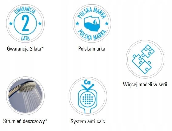 DEANTE Słuchawka prysznicowa 1-funkcyjna Square, chrom