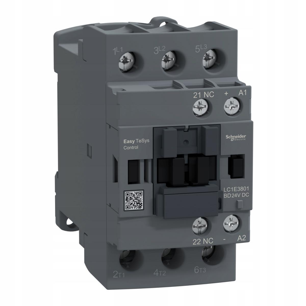 Stycznik mocy, Easy TeSys Control, AC-3, 38A, 3P (1NC), cewka 24V DC