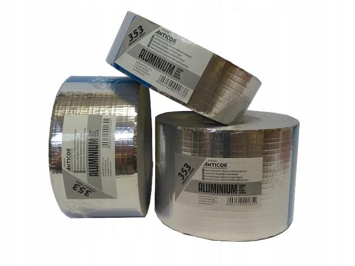ANTICOR Taśma aluminiowa Aluminio 353, 100 mm x 50 m