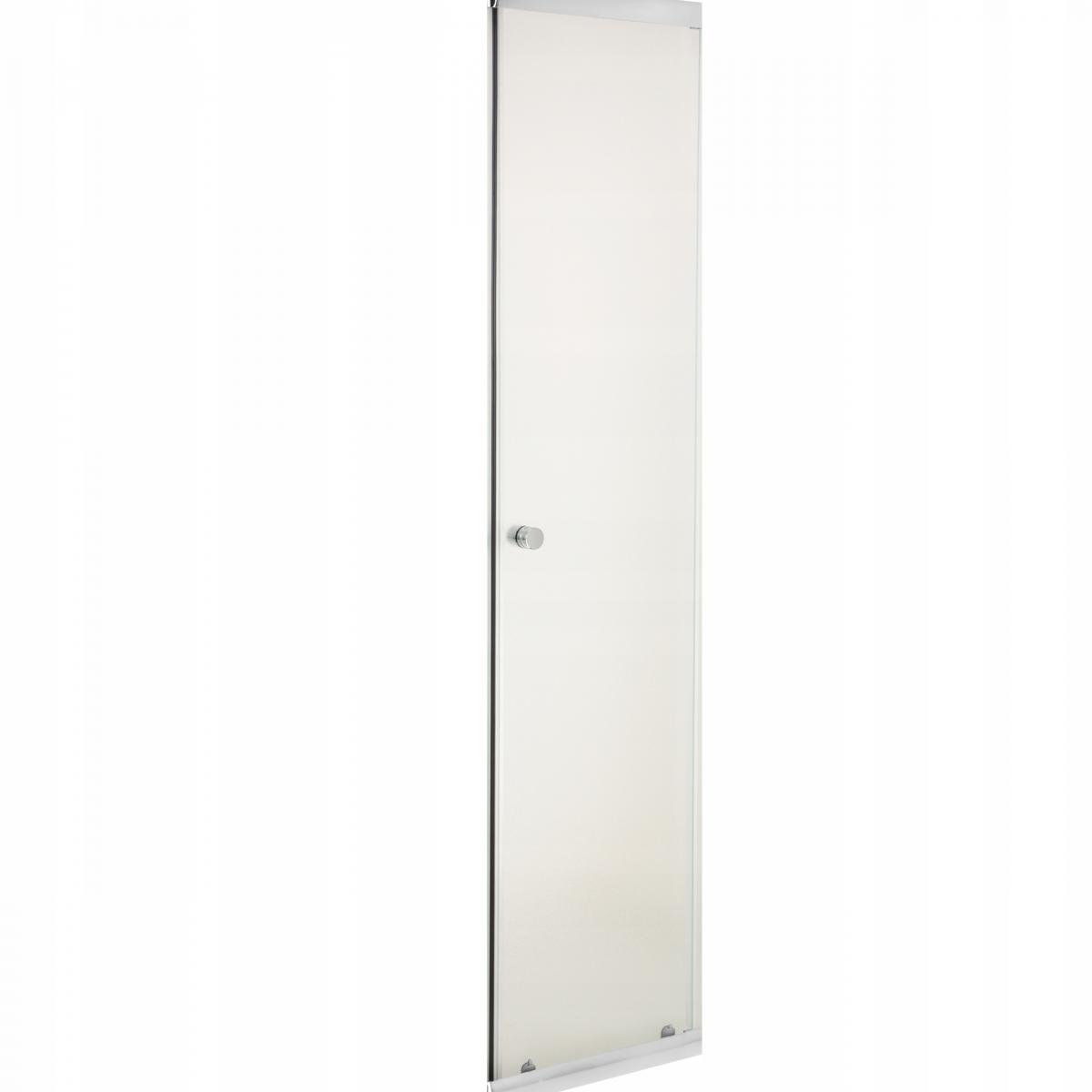 INVENA SZYBA DRZWIOWA DO KABINY PARLA SZKŁO MRÓZ 90X90 PROFIL CHROM