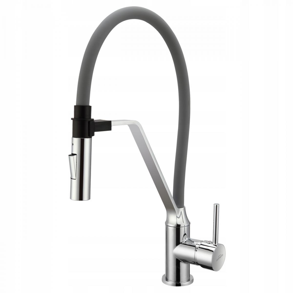 Bateria zlewozmywakowa INVENA TERRA SZARA 48h