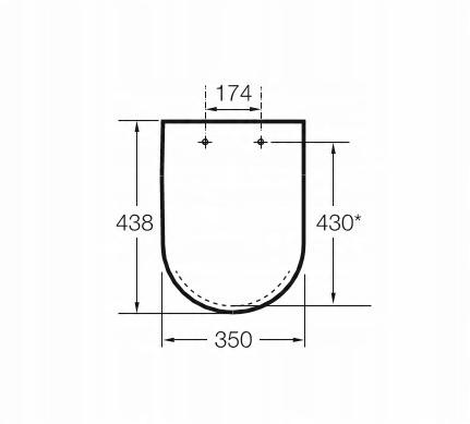 Deska WC DEBBA SQUARE SLIM Wolnoopad. Biały ROCA[5]