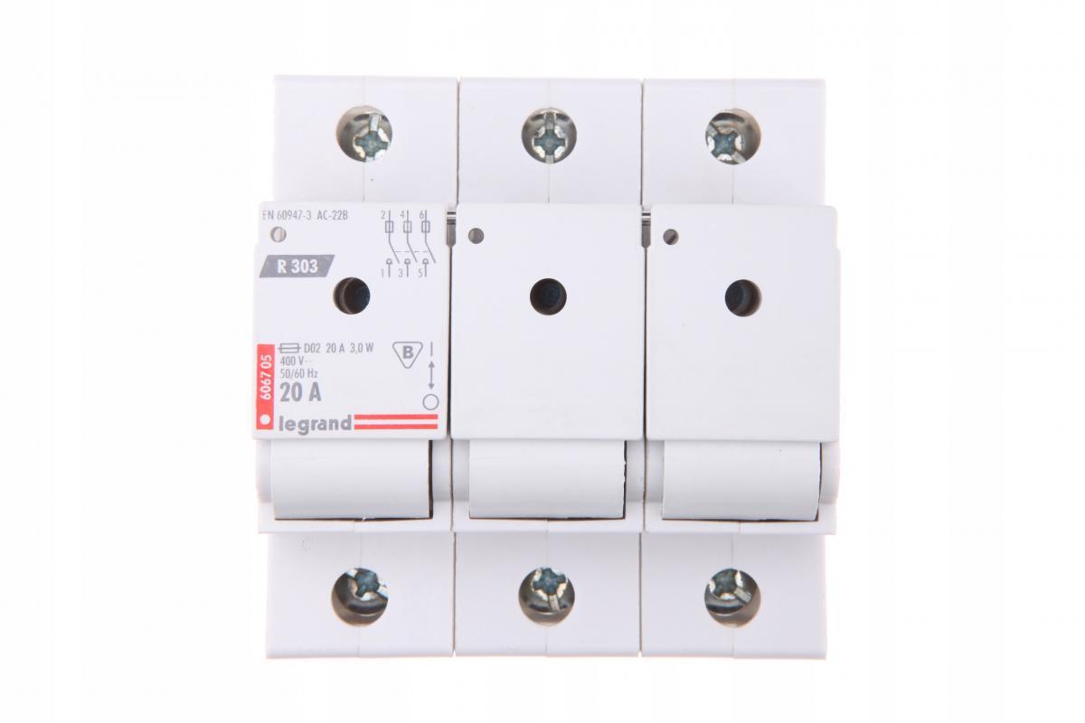 LEGRAND Rozłącznik bezpiecznikowy R 303 20 A 3P