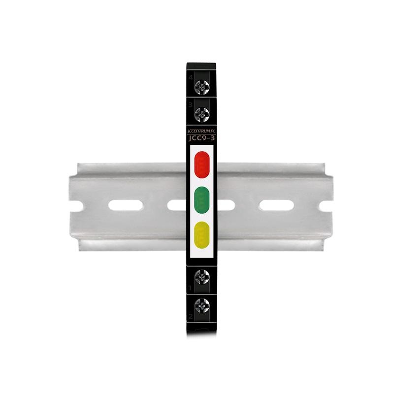 Lampka kontrolna zasilania z zabezpieczeniem LK-BZ-703G 1/3S 3X230V 3xLED Z