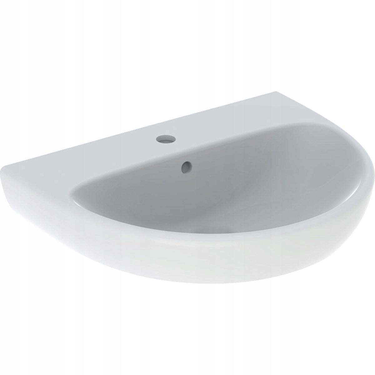 Umywalka Selnova B60 cm, H18 cm, T48 cm, z przelewem, z otworem na baterię
