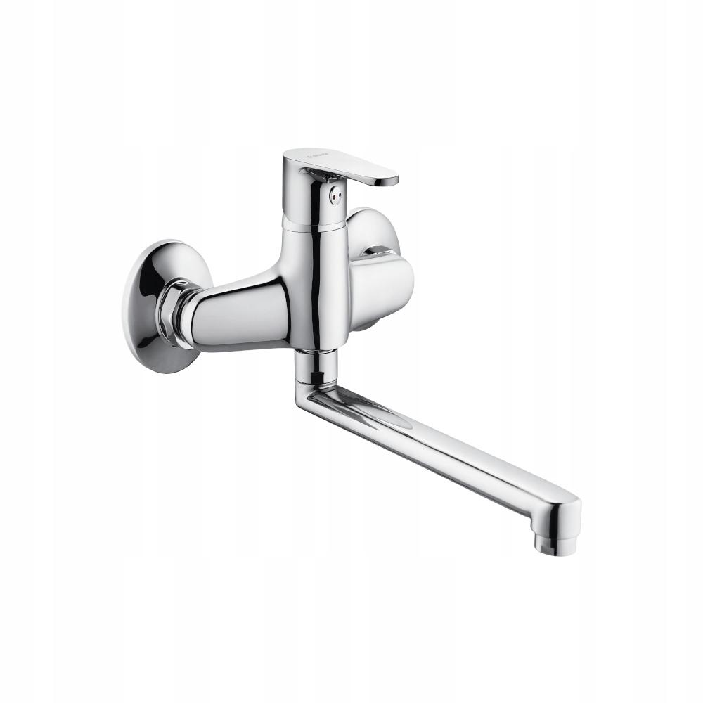 DEANTE Bateria umywalkowa ścienna Chaber chrom BGC 050M 48h