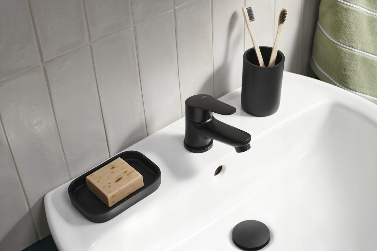 Bateria umywalkowa stojąca ARMATURA KRAKÓW TANZANIT 1-otw. mosiężna chrom